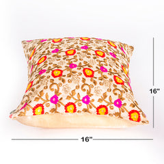 Cushion Cover-Embroidery-Flower | Set of 2