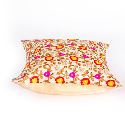 Cushion Cover-Embroidery-Flower | Set of 2