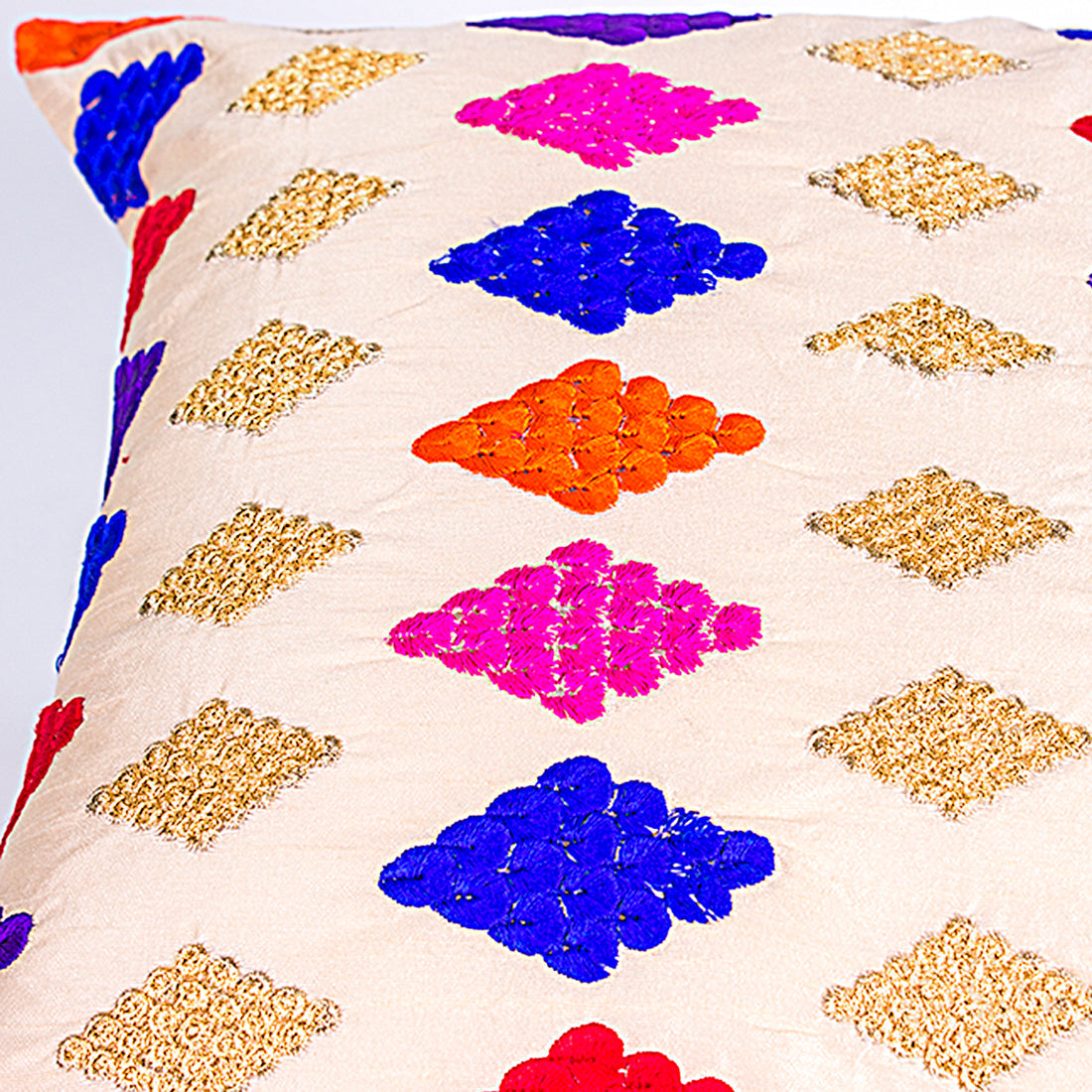 Cushion Cover-Embroidery-Diamond | Set of 2