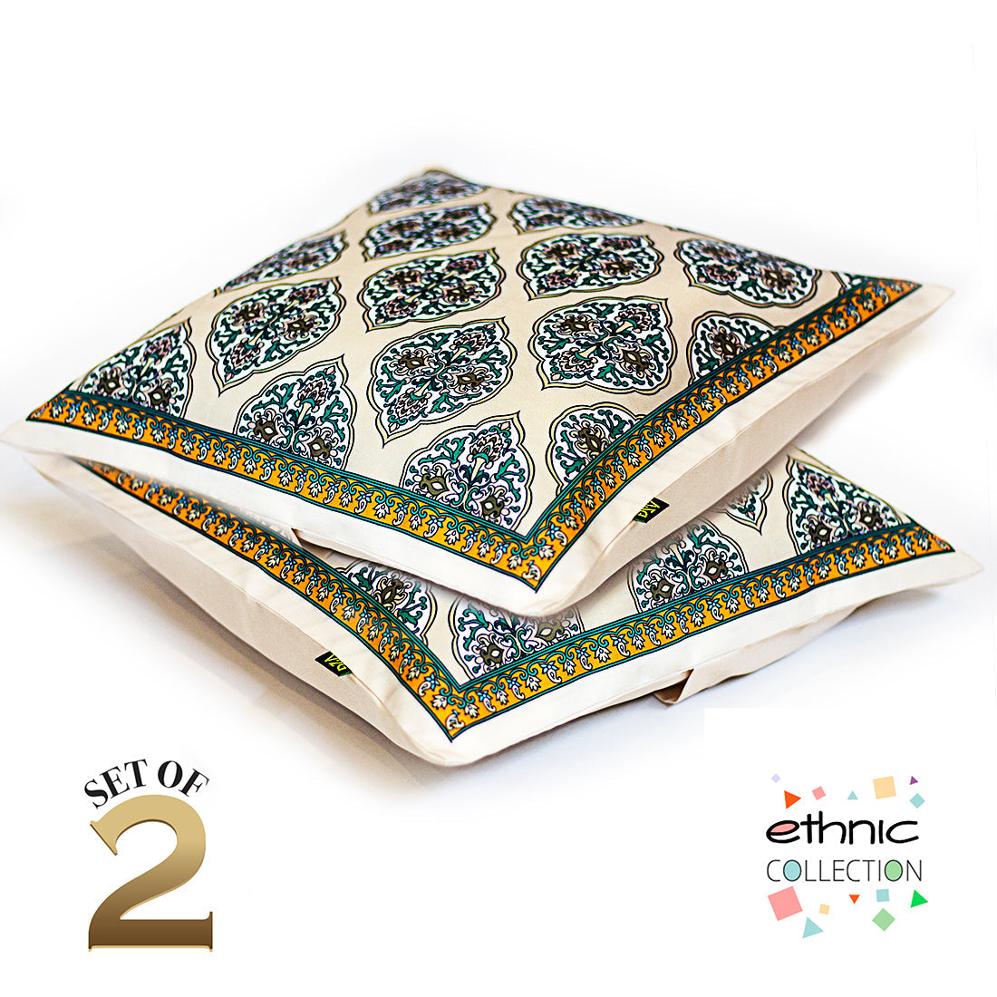 Cushion Cover-Ethnic Collection-05- Set of 2