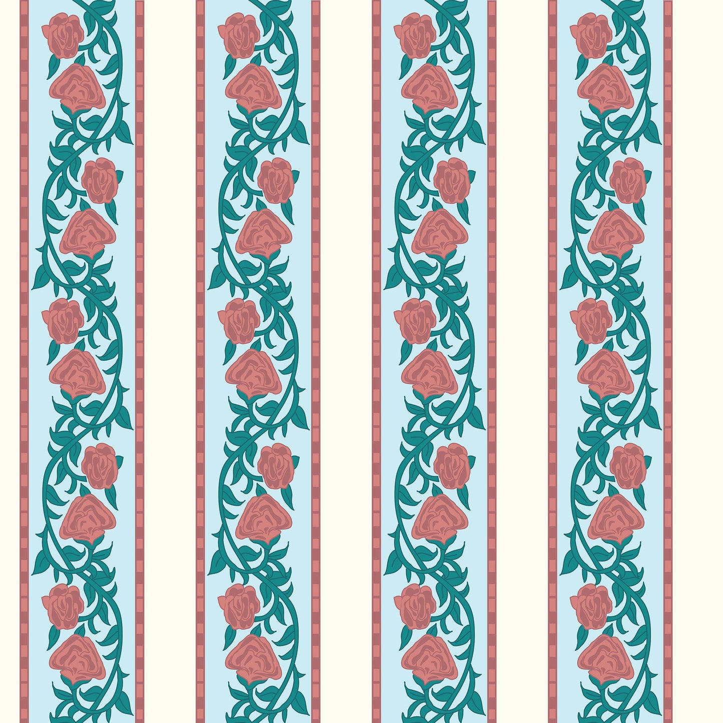 Pure Cotton Printed Bedsheet- Double Bed -Daisy Pink
