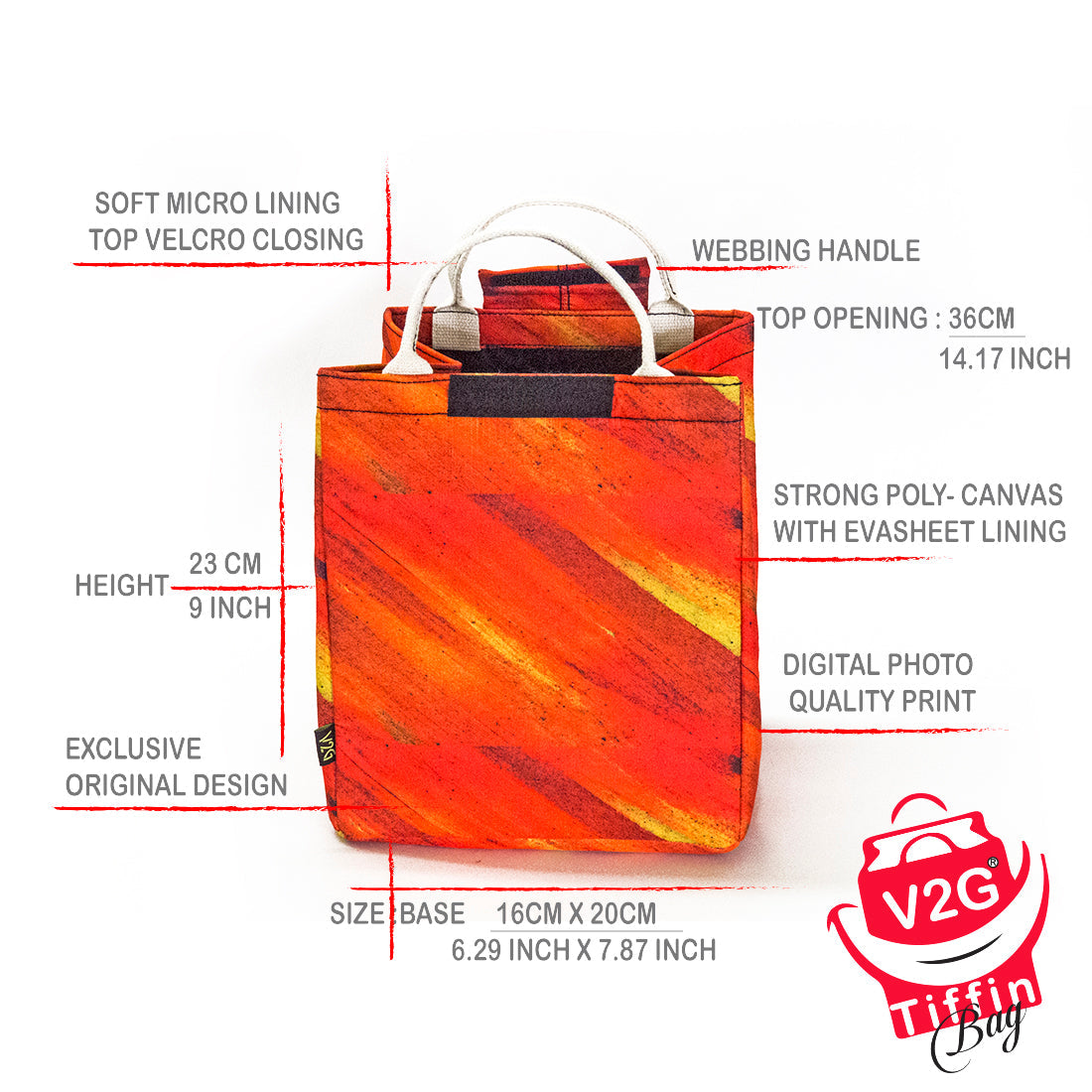 Lunch Bag- Something Red