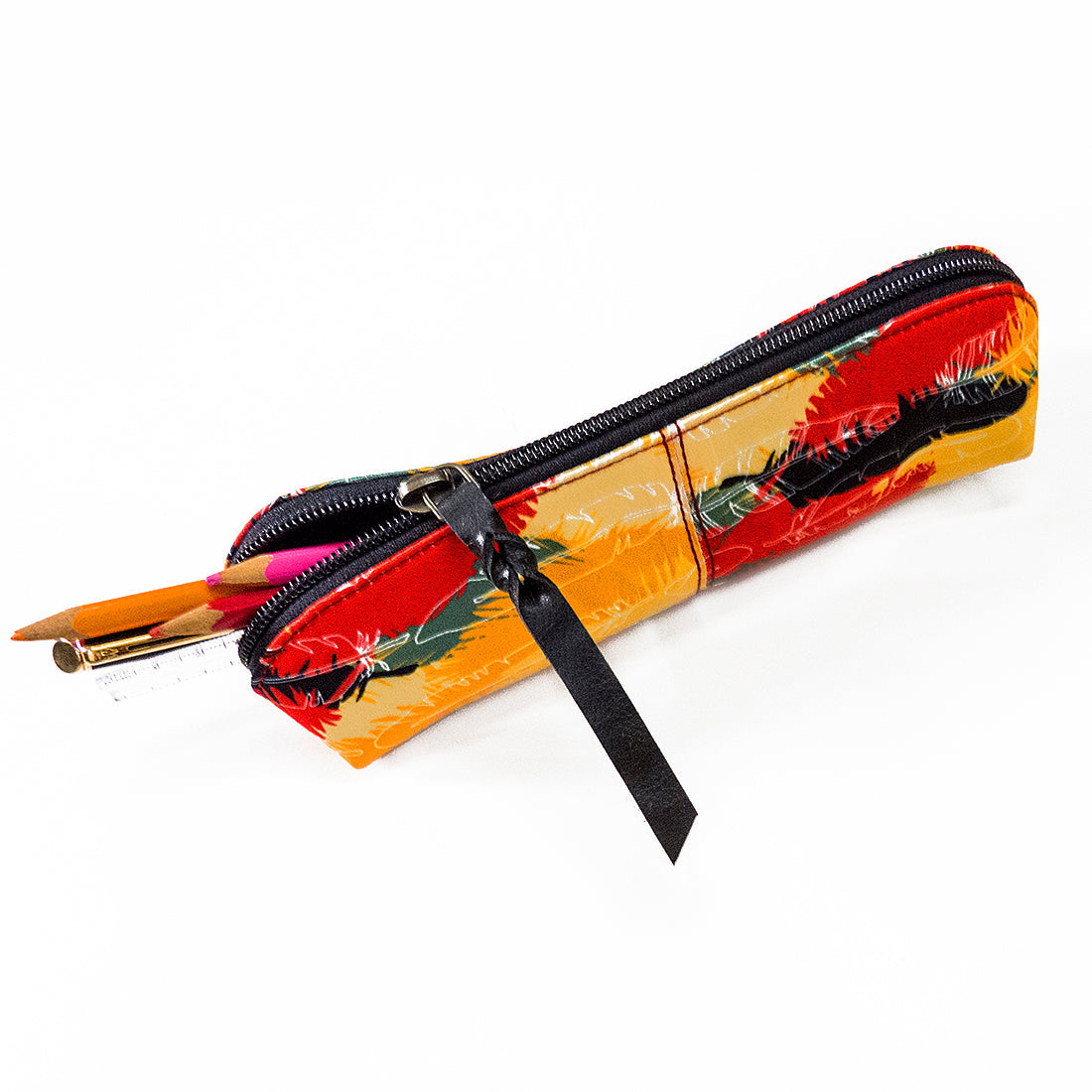 Stationary Pouch-Colorful Feathers