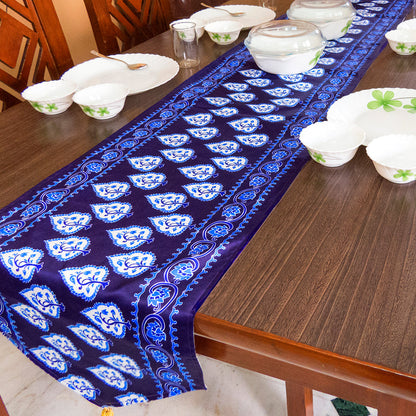 Runner-Blue Indian Print