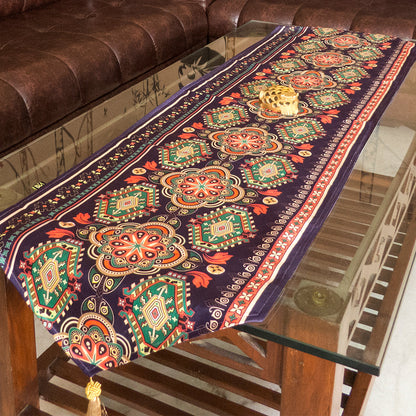 Runner-Blue Rangoli Pattern