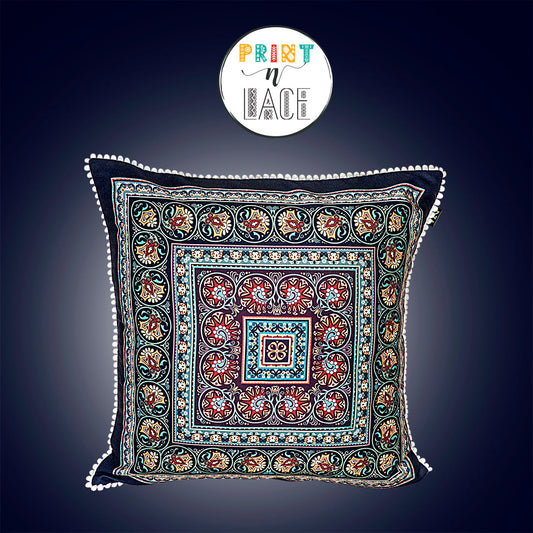 Print n Lace 040(black n multi)