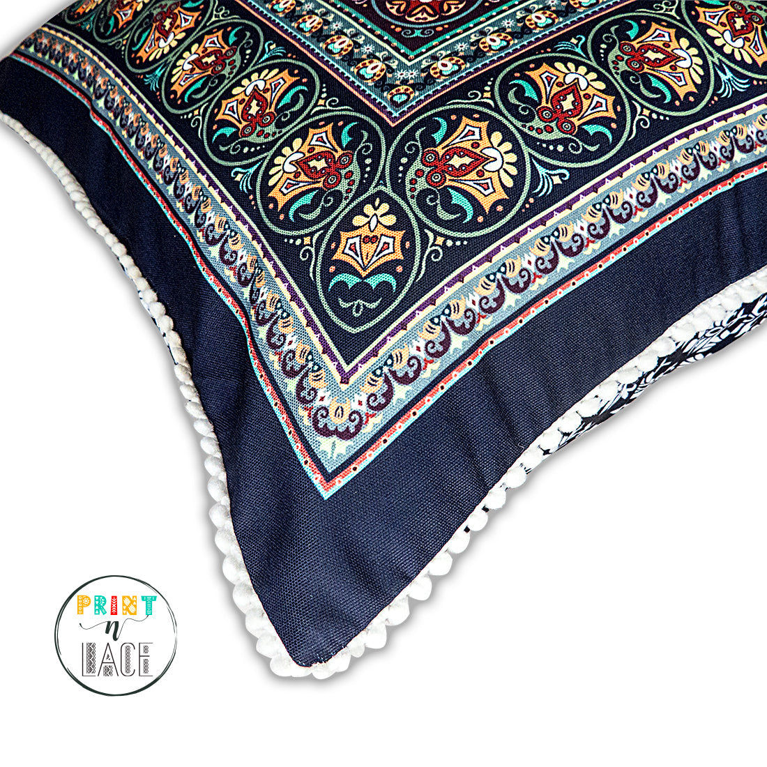 Print n Lace 040(black n multi)