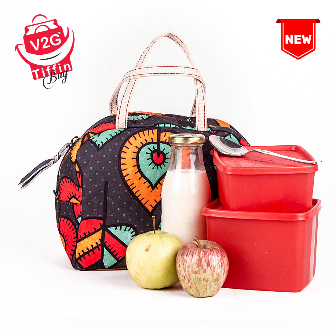 Lunch Bag-Leaf Pattern