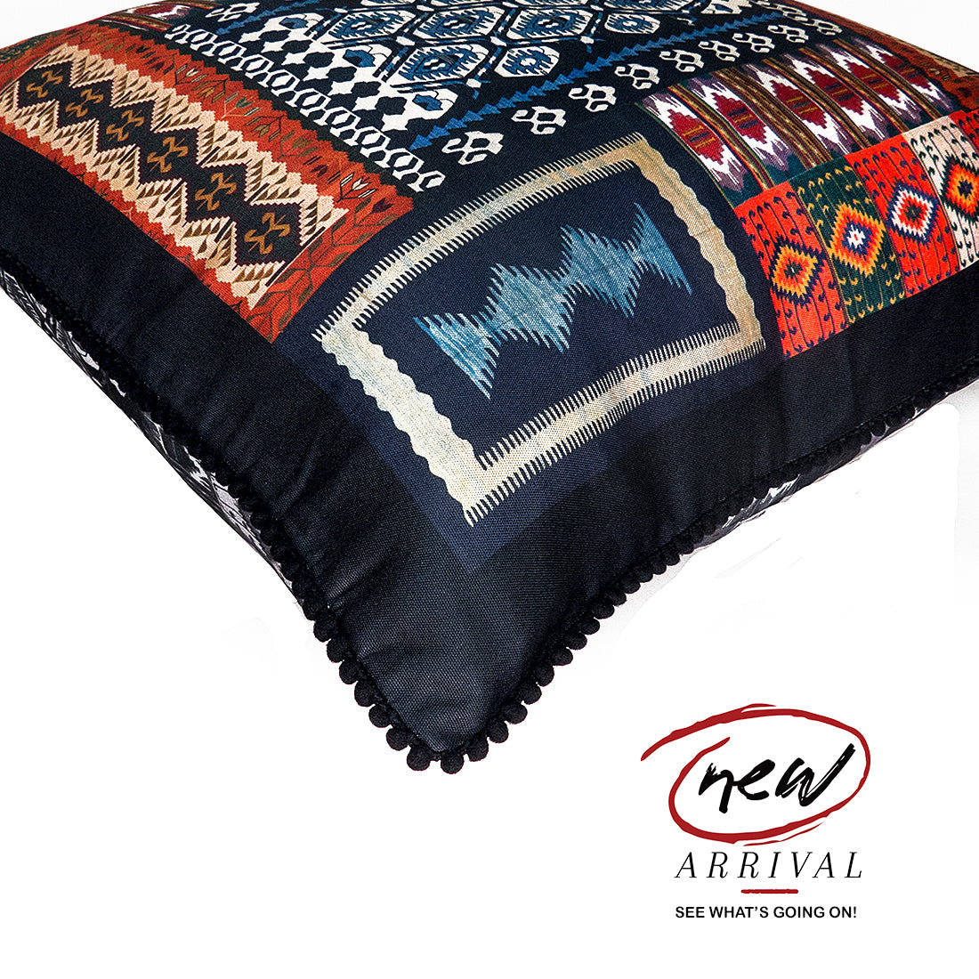 Print n Lace 047(black n multi)
