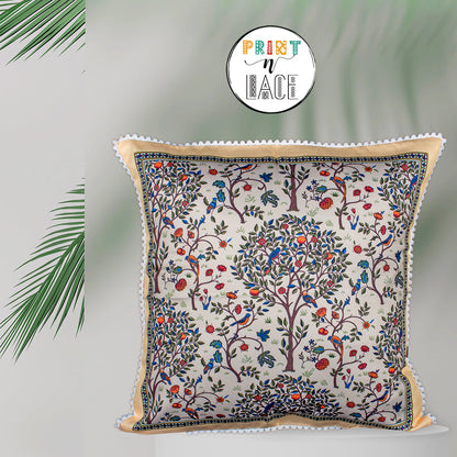 Print n Lace 072 (Dusky Beige n Multi)