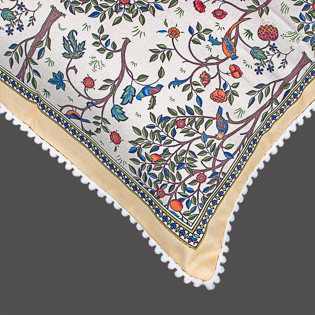 Print n Lace 072 (Dusky Beige n Multi)