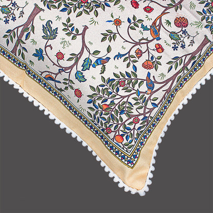 Print n Lace 072 (Dusky Beige n Multi)