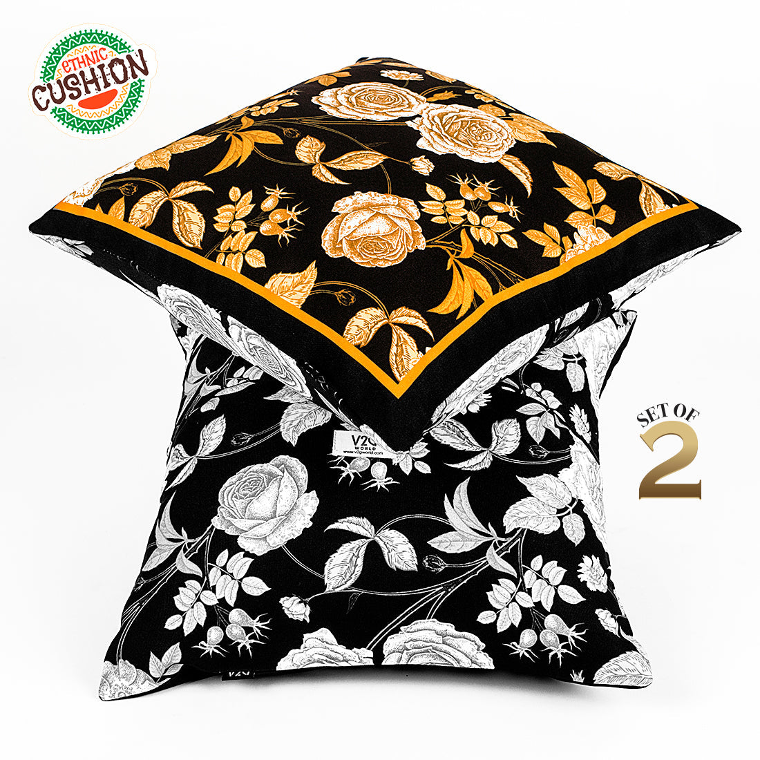 Cushion Cover-Ethnic Collection-90006-Set of 2