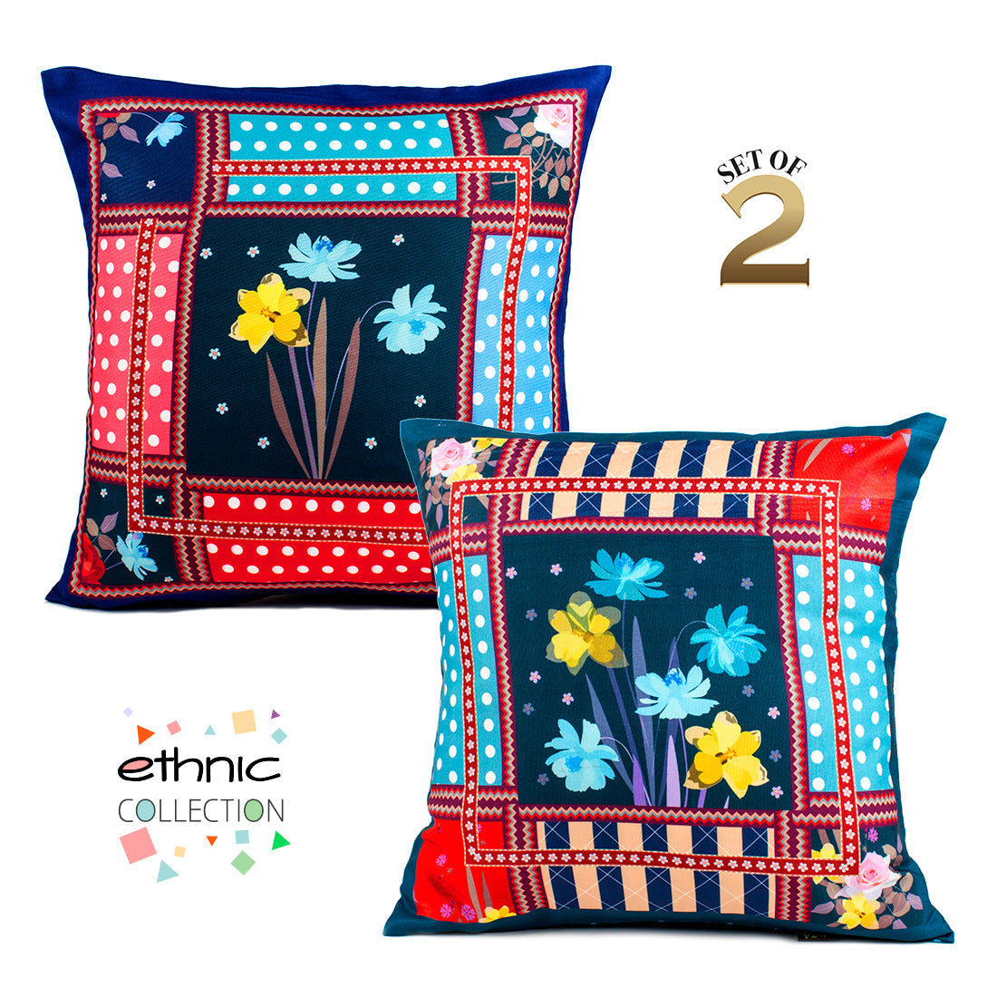 Cushion Cover-Ethnic Collection-31-Set of 2