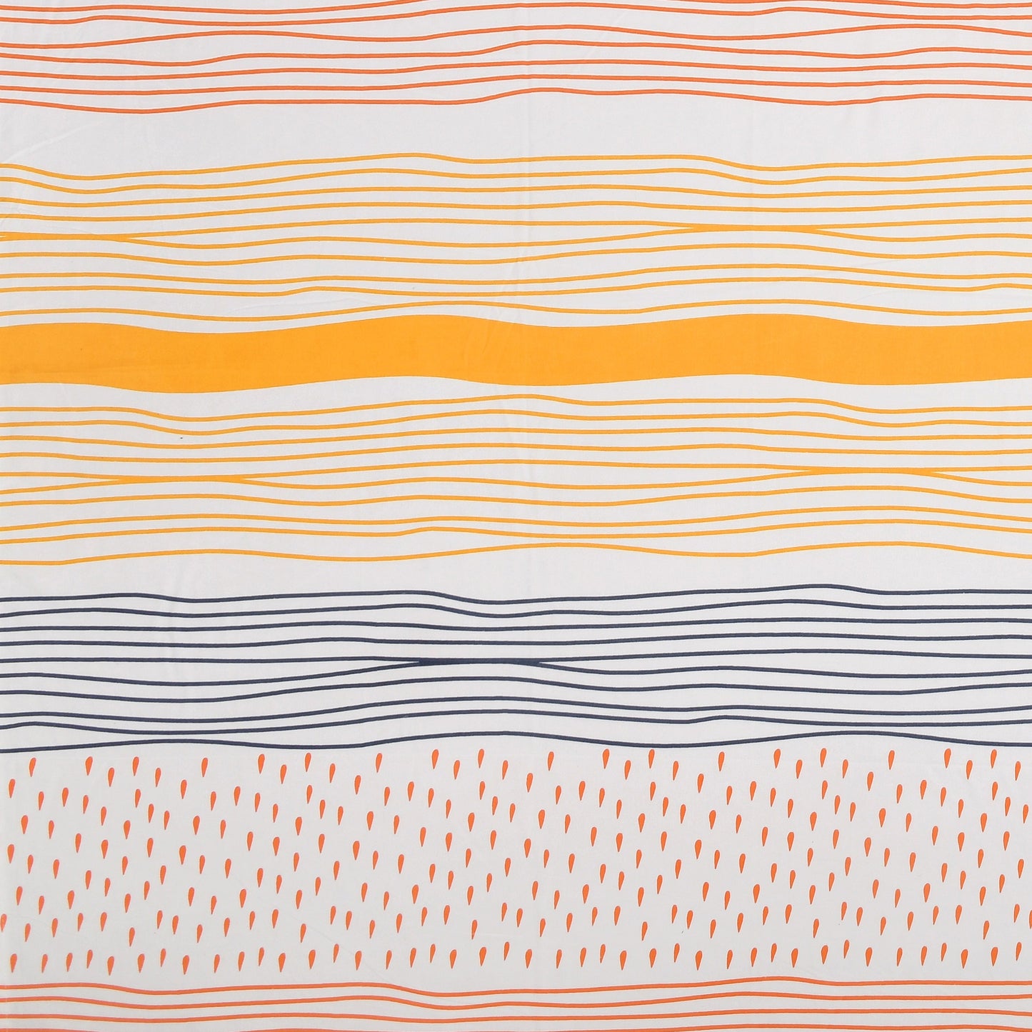 Printed Bedsheet- Double Bed -Colored Waves