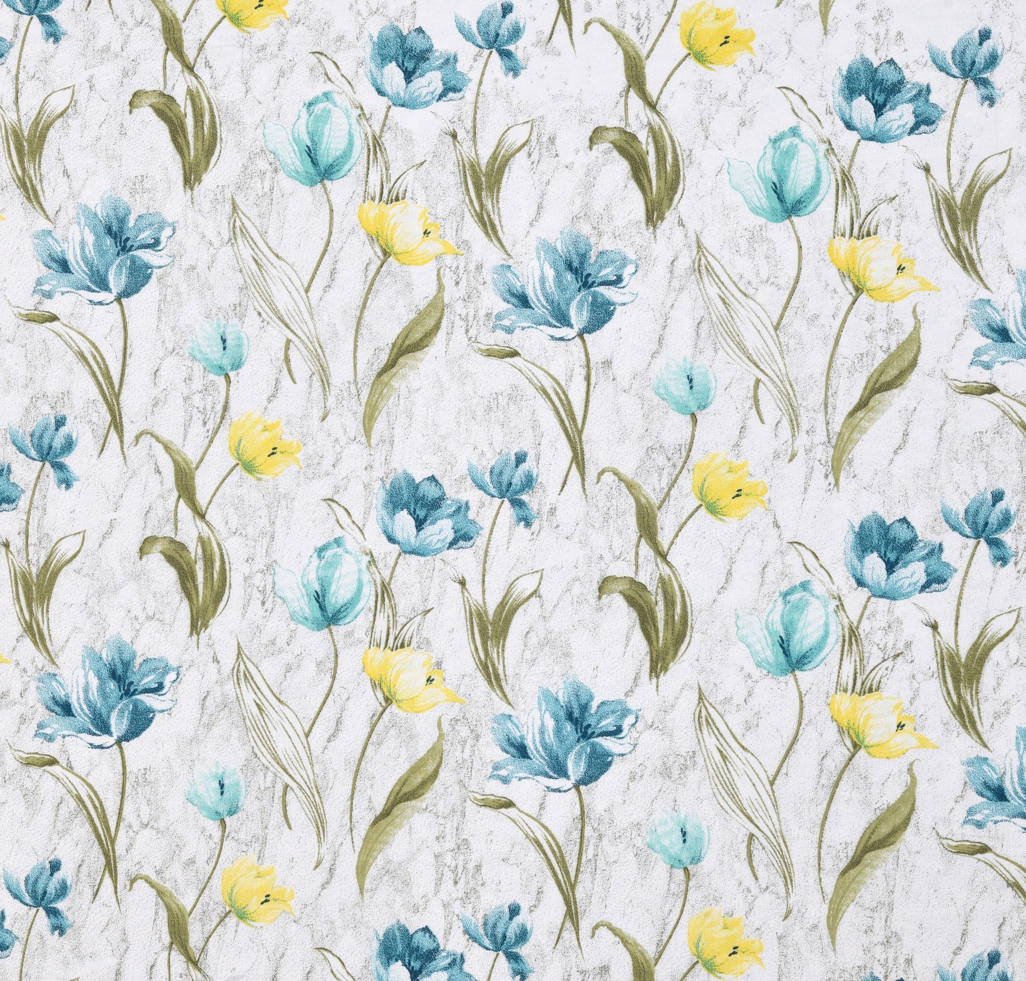 Dohar Cotton- Double Bed- Blue Tulips