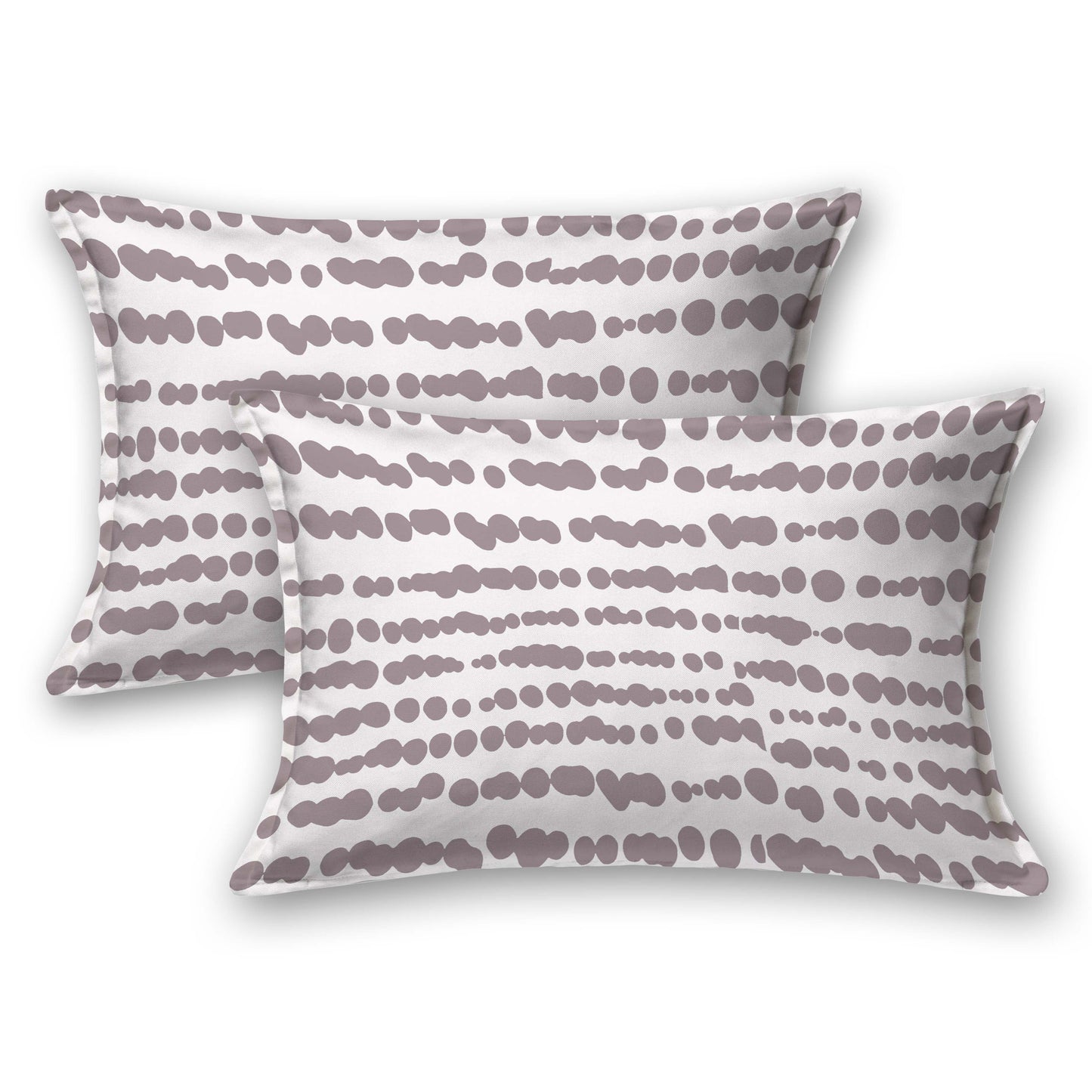 Pure Cotton Printed Bedsheet- Double Bed -Stripes-Muddy Pink