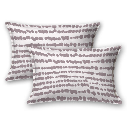 Pure Cotton Printed Bedsheet- Double Bed -Stripes-Muddy Pink