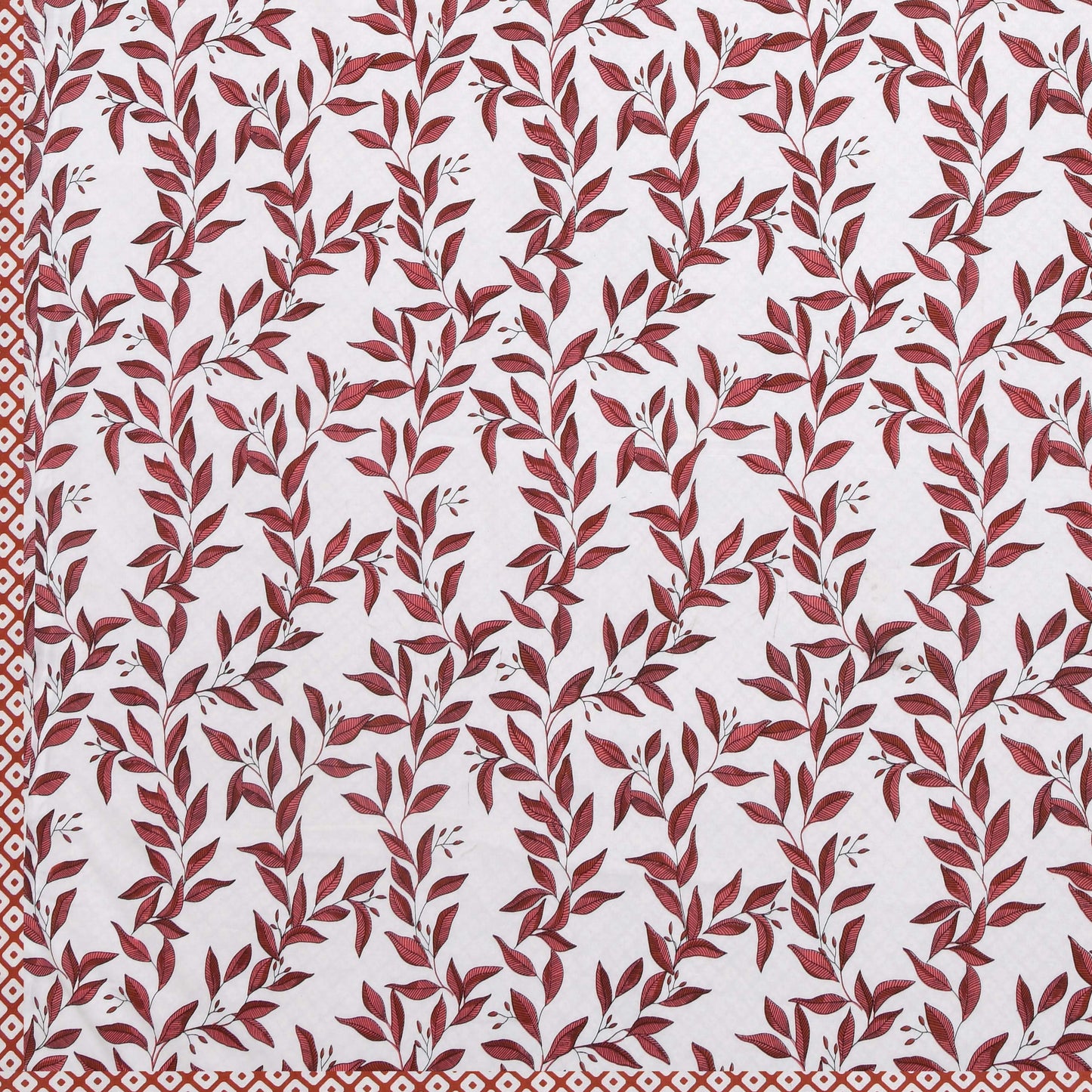 Dohar Cotton-Double Bed- Autumn Red