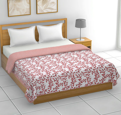 Dohar Cotton-Double Bed- Autumn Red