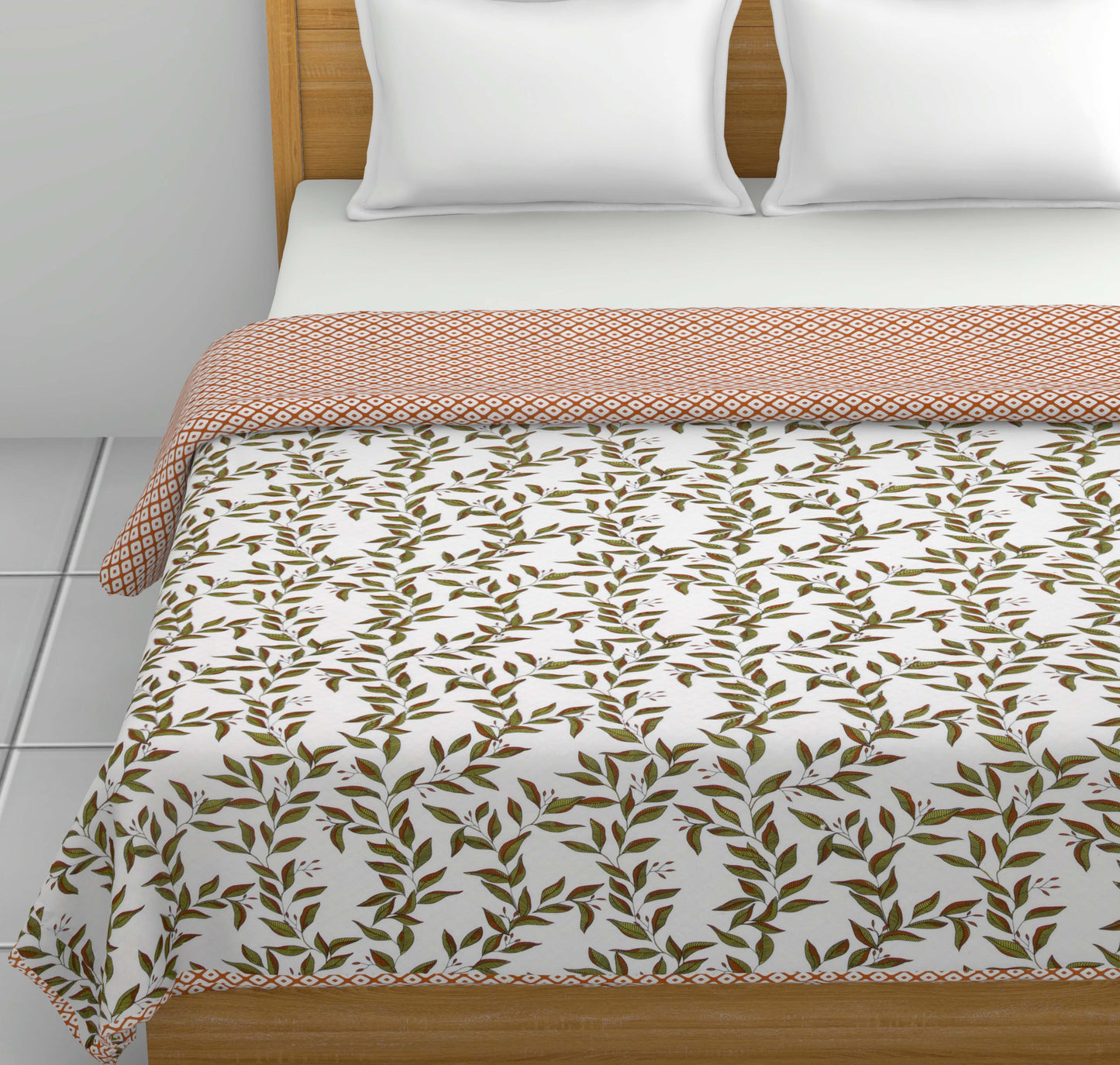 Dohar Cotton-Double Bed-Autumn Rust
