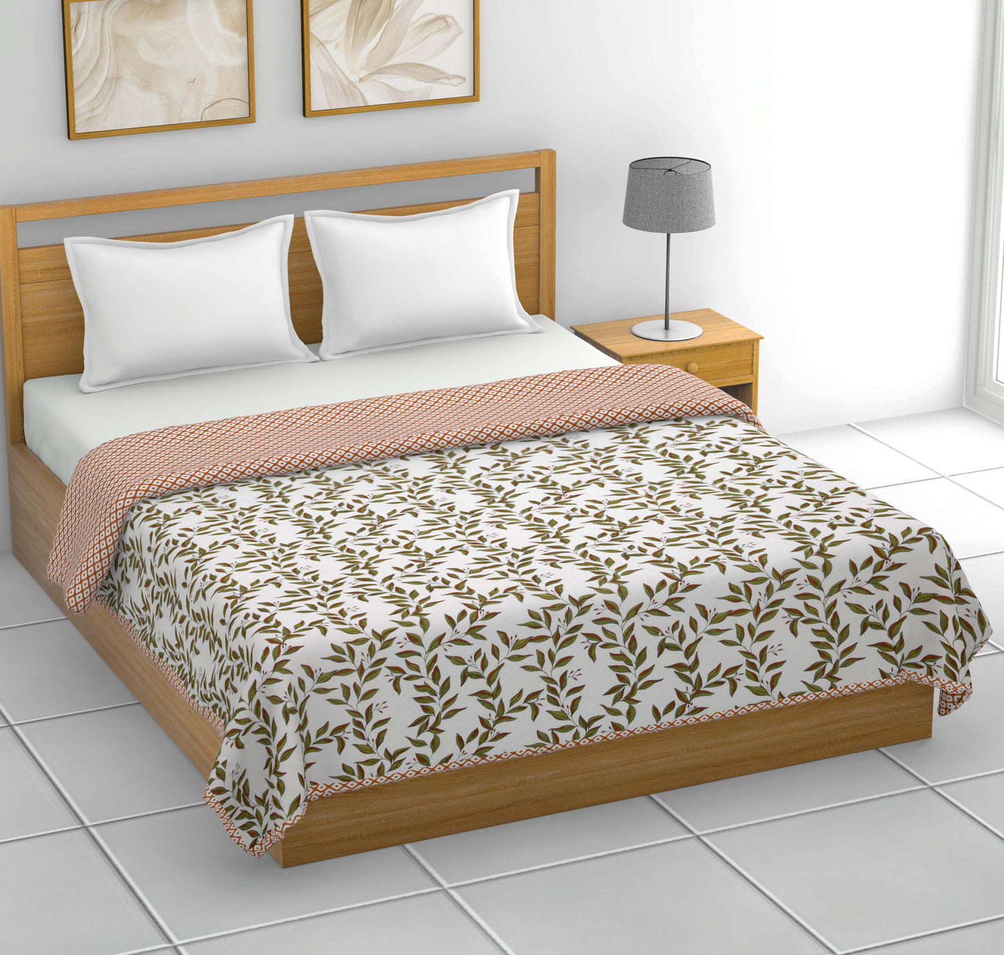 Dohar Cotton-Double Bed-Autumn Rust