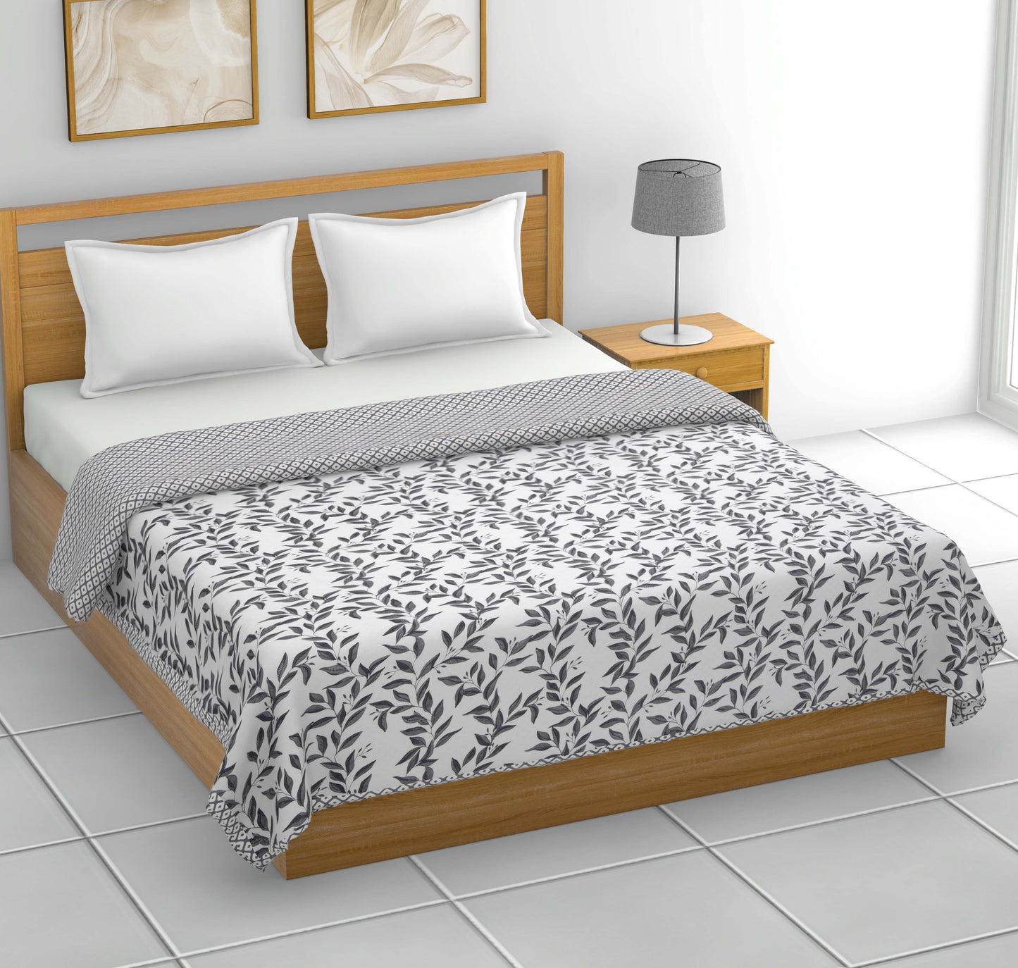 Dohar Cotton-Double Bed-Autumn Gray