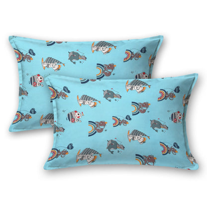 Pure Cotton Printed Bedsheet- Double Bed -For Kids - Hello