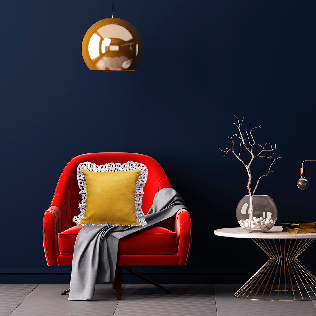 Cushion Cover-Kåpåås Collection II 17 II Set of 3 (Mango yellow)