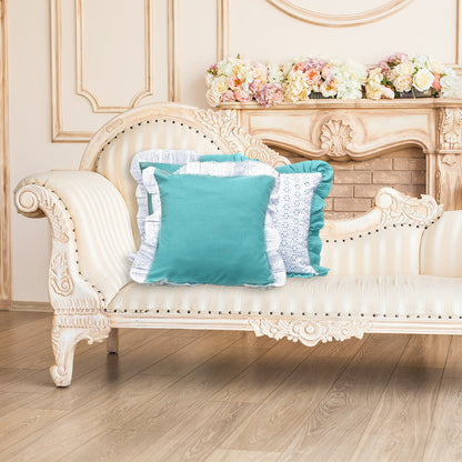 Cushion Cover-Kåpåås Collection II 16 II Set of 3 (Aqua Blue)