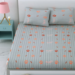Printed Bedsheet- Double Bed -For Kids - My Paws