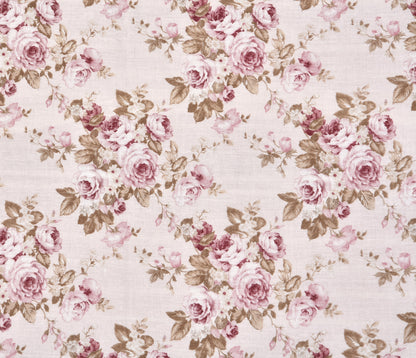 Dohar Cotton-Double Bed- Pink Roses