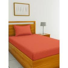 Single Bedsheet- Rust
