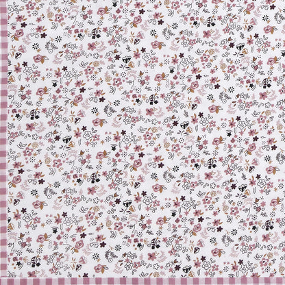 Dohar Cotton-Double Bed- Muddy Pink Small Print