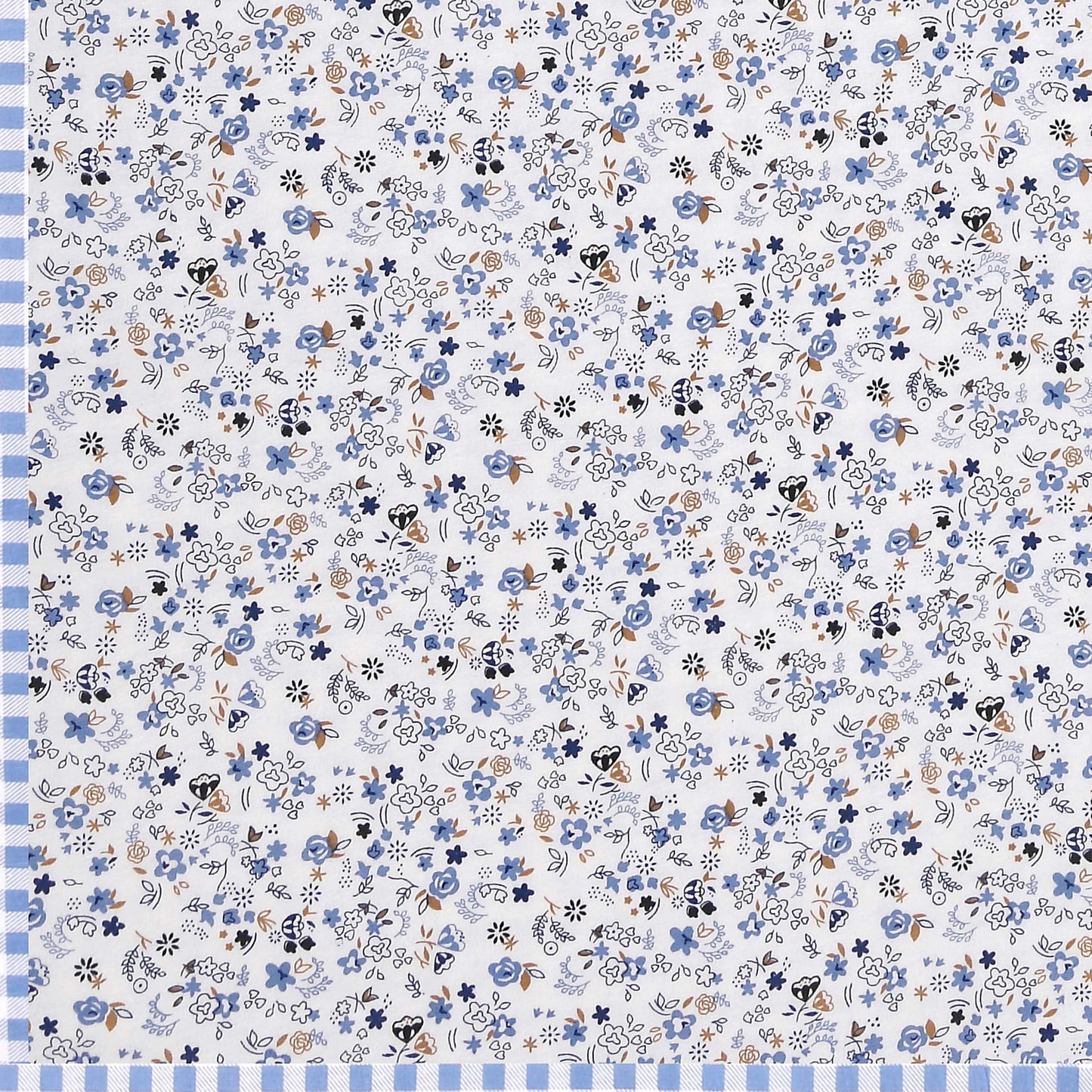 Dohar Cotton-Double Bed- Smart Blue Small Print