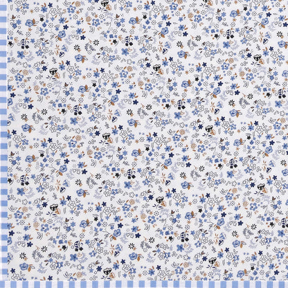 Dohar Cotton-Double Bed- Smart Blue Small Print