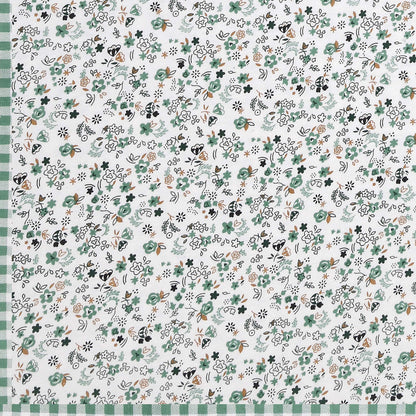 Dohar Cotton-Double Bed- Fresh Green Small Print