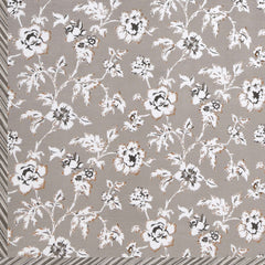 Dohar Cotton-Double Bed- Muddy Brown Flora