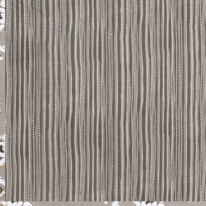 Dohar Cotton-Double Bed- Muddy Brown Flora